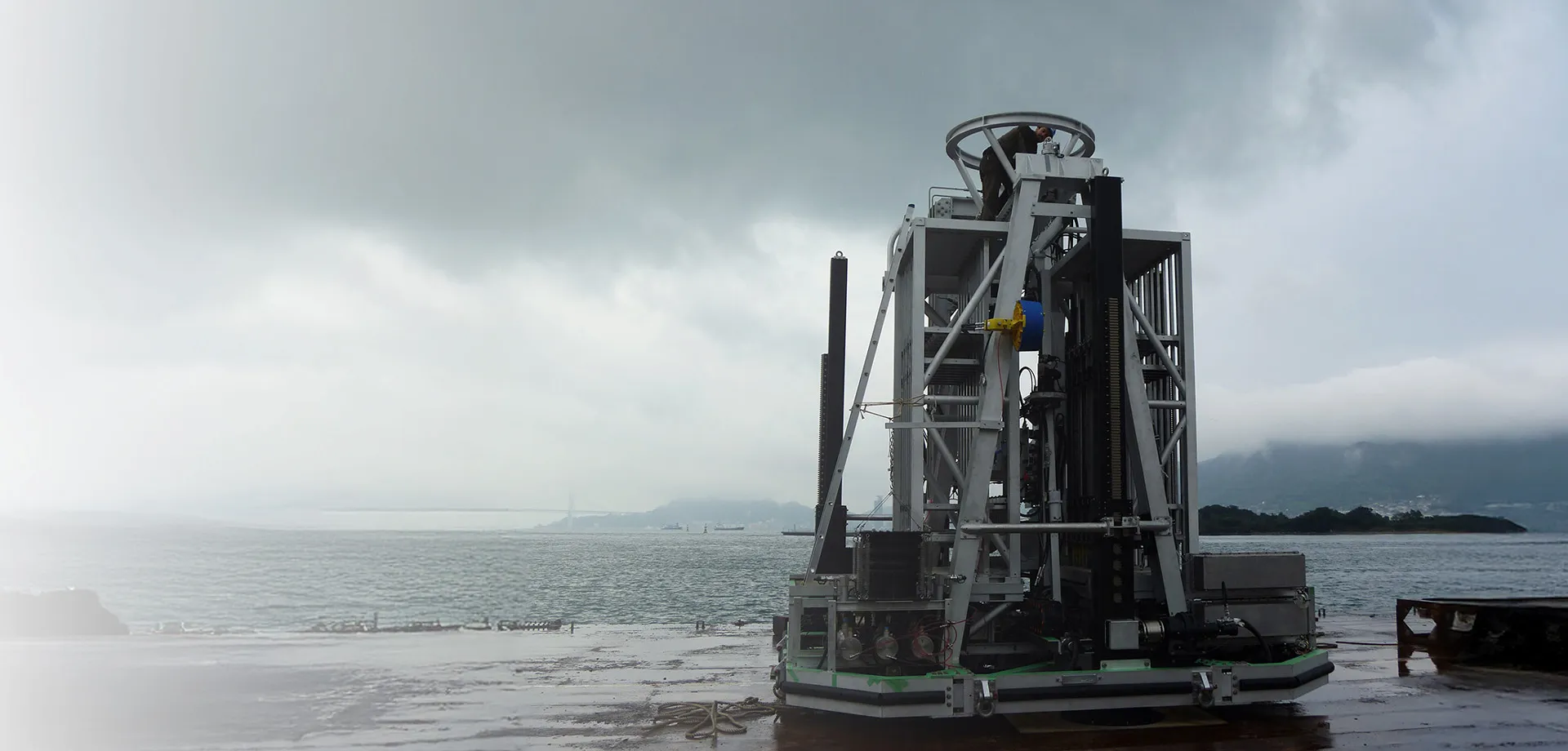 Wassoc's BMS lander drill sitting on deck